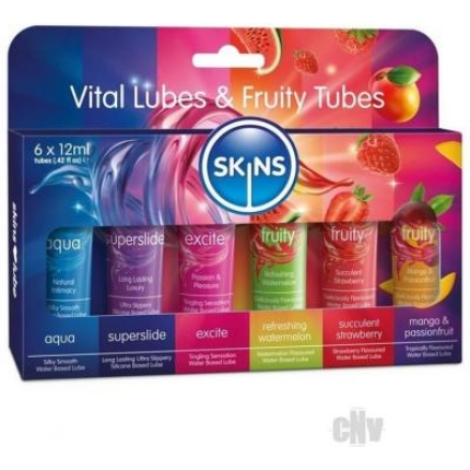 Skins Sampler Tube 12ml 6pk Asst