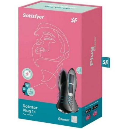 Satisfyer Rotator Plug 1 Plus Black