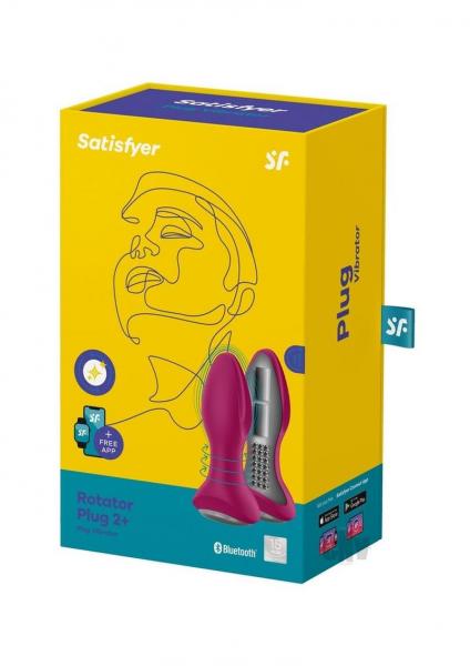 CNVEF-EEIS2376427f2bfb9323 Satisfyer Rotator Plug 2 Plus Fuschia - Image 1