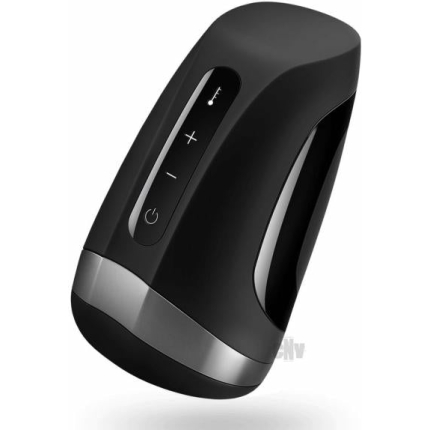 Satisfyer Men Heat Vibration Black Stroker