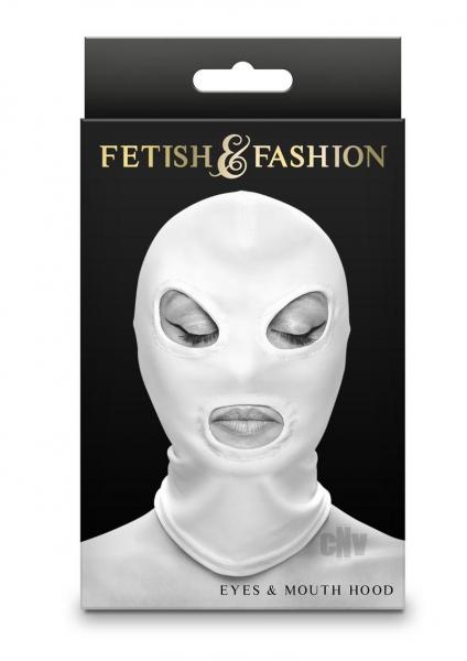 CNVEF-ENS1803-11652664f3ee37d Fetish Fashion Eyes Mouth Hood Wht - Image 1