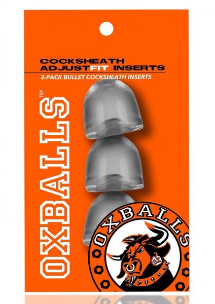 CNVEF-EOXB-0649606d7547465c8 Oxballs Cocksheath Adjustfit Inserts - Pack Of 3 Clear - Image 1