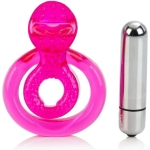 Dual Clit Flicker With Removable Waterproof Stimulator Pink