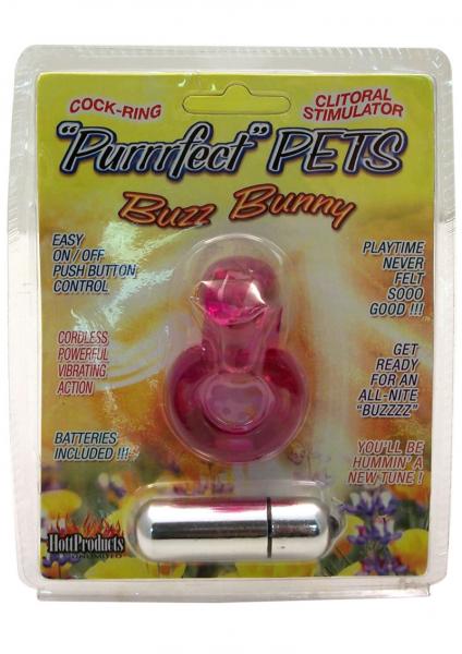 CNVEF-EWT2133_MANWT2133_1 Purrrfect Pets Buzz Bunny Stimulator With Vibrating Bullet Purple - Image 1