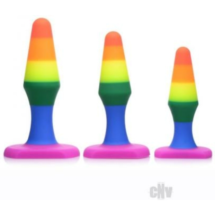 Frisky Rainbow Silicone Anal Trainer Set