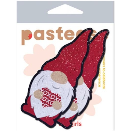 Pastease Valentine Sweetheart Garden Gnome  - Red/white O/s