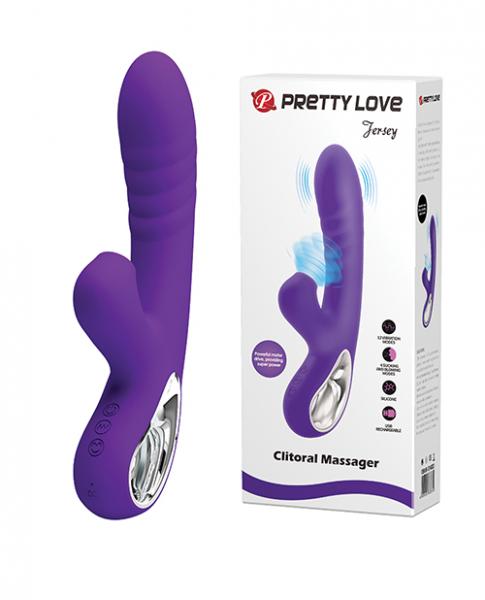 CNVELD-BI-01483360e96feb6126a Pretty Love Jersey Sucking & Vibrating Rabbit - Purple - Image 1