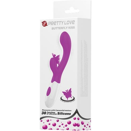 Pretty Love Butterfly Kiss Rabbit - Fuchsia