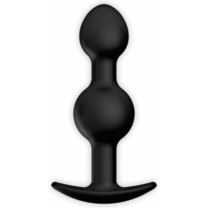 Pretty Love 4.92 inches Silicone Anal Plug with Ball Black