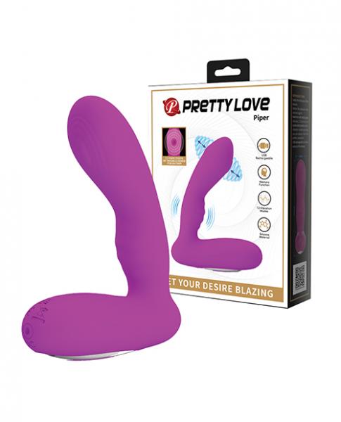 CNVELD-BI-04011162bc22e5394a0 Pretty Love Piper Double Pulsation Vibe - Fuchsia - Image 1