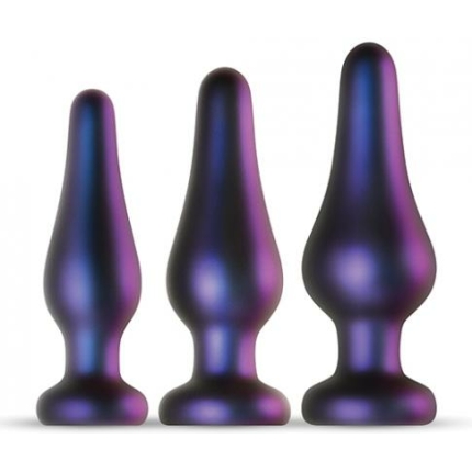 Hueman Comets Butt Plug Set Of 3 - Purple