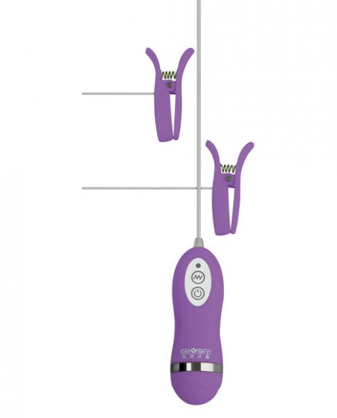 CNVELD-GIGA01006-PU5bf29972e52ad Gigaluv Vibro Clamps - 10 Functions Purple - Image 1