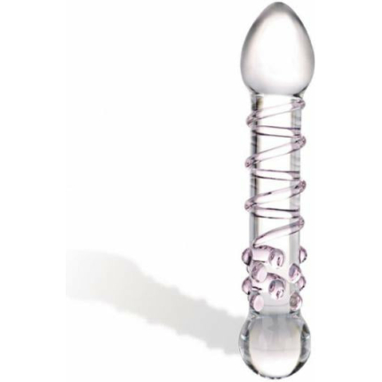 Spiral Staircase Full Tip Glass Dildo