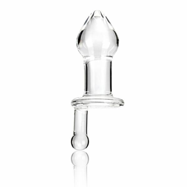 CNVELD-GLAS-142_21443825772 Glas 5 inches Juicer Clear Glass Butt Plug - Image 1