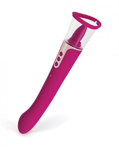 CNVELD-HPB-689R62a0737982f0e Succion Sucking G-spot Vibrator - 3 Function Purple - Image 1