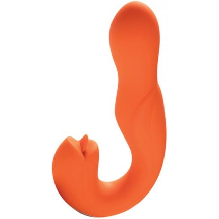 Joi Rotating Head G-spot Vibrator & Clit Licker - Orange