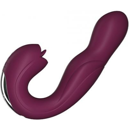 Joi Rotating Head G-spot Vibrator & Clit Licker - Purple