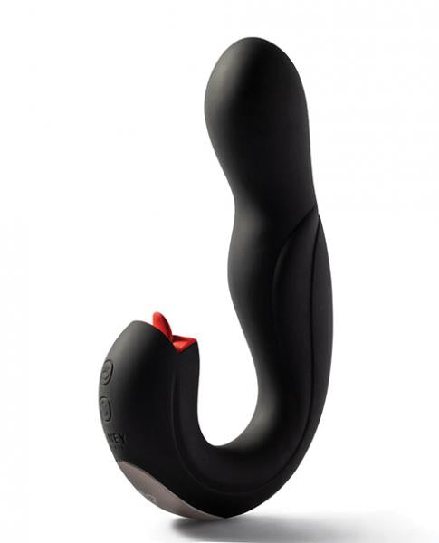 CNVELD-HPB-884B64afcb8007a9e Joi Pro Rotating Head G-spot Vibrator & Clit Licker W/remote - Black - Image 1