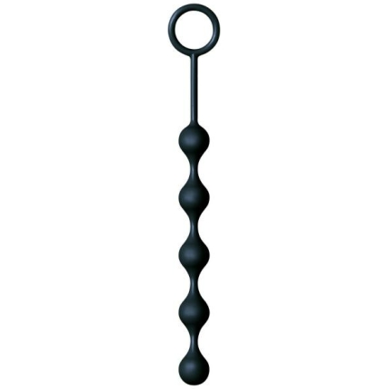 The Nines S Drops Silicone Anal Beads Black