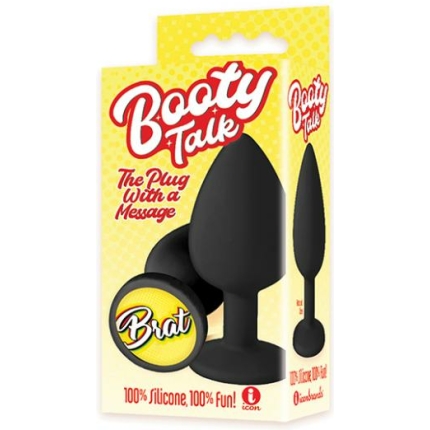 The 9's Booty Calls Brat Plug - Black