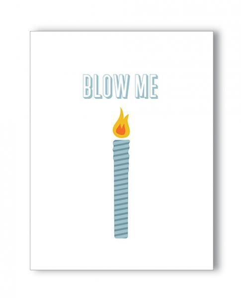 CNVELD-KK-NK-BLOWME63f9ea8b2c091 Blow Me Birthday Naughty Greeting Card - Image 1
