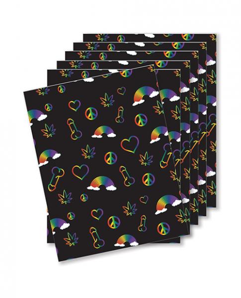 CNVELD-KK-NK-RAINBOWPENIS-663f9ea9fd18b8 Rainbow Penis Naughty Greeting Card - Pack Of 6 - Image 1