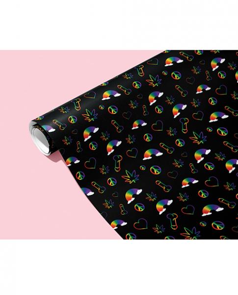CNVELD-KK-WP-RAINBOWPENIS63fb3c0505bfb Rainbow Penis Naughty Wrapping Paper - Image 1