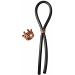 Bolo Lasso Ring Rose Gold Crown Slider Black - Image 2