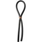 Bolo Lasso Ring Rose Gold Crown Slider Black