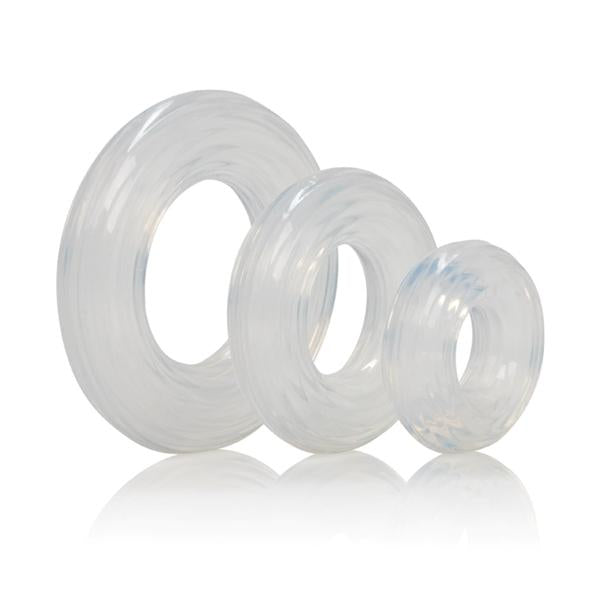 CNVELD-SE1434-50_21493395655 Premium Silicone Ring Set Clear Pack Of 3 - Image 1
