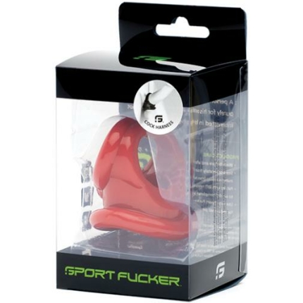 Sport Fucker Cock Harness - Red