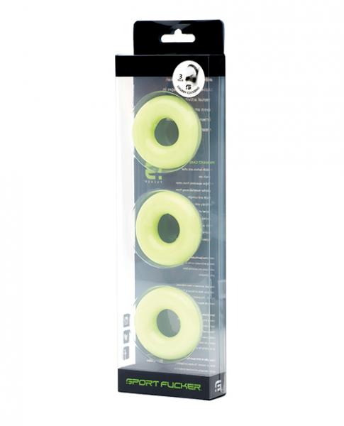 CNVELD-SF113736324499f45af7 Sport Fucker Chubby Cockring Pack Of 3 - Glow - Image 1