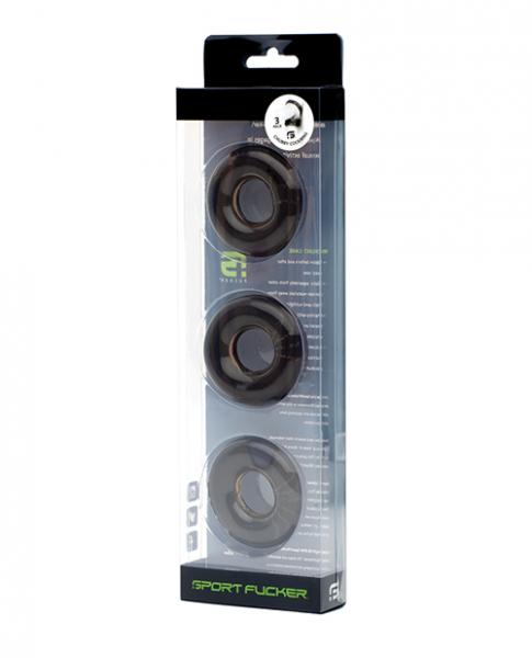 CNVELD-SF11374632449a3658ec Sport Fucker Chubby Cockring Pack Of 3 - Smoke - Image 1