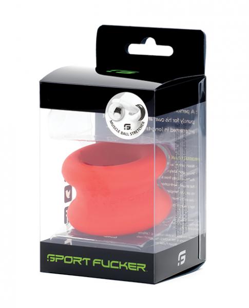 CNVELD-SF1408164aa85c104a07 Sport Fucker Silicone Muscle Ball Stretcher - Red - Image 1
