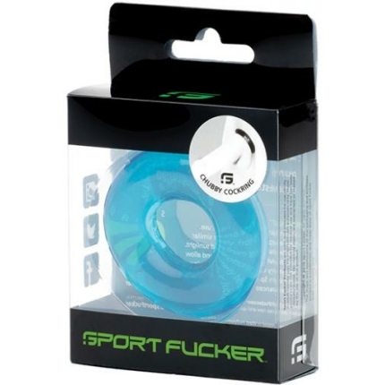 Sport Fucker Chubby Cockring - Ice Blue