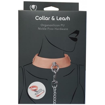 Spartacus Organsilicone Pu Collar & Leash