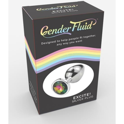 Gender Fluid Excite! Plug - Silver
