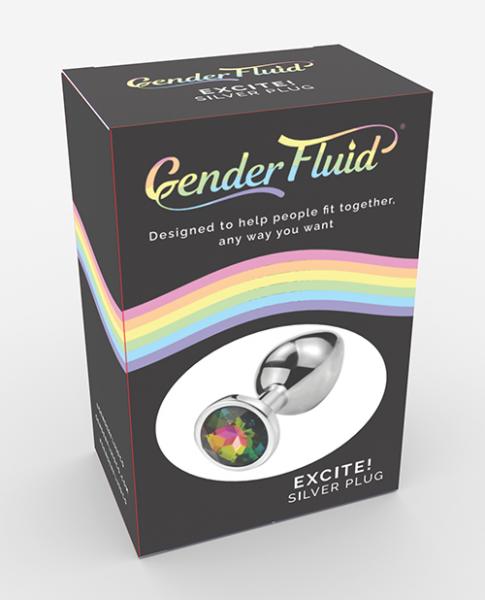 CNVELD-VD-GF44796310831765c93 Gender Fluid Excite! Plug - Silver - Image 1