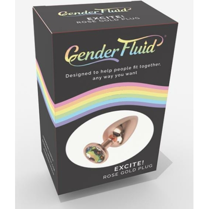Gender Fluid Excite! Plug - Rose Gold