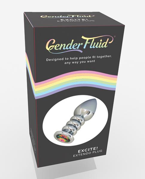 CNVELD-VD-GF45166310831b6bd87 Gender Fluid Excite! Extendo Plug - Silver - Image 1