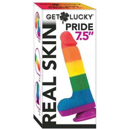 Get Lucky 7.5" Real Skin Series Pride- Rainbow