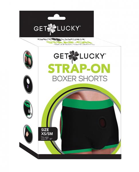 CNVELD-VD-GL499863f2017c2d167 Get Lucky Strap On Boxers - Xs-s Black/green - Image 1