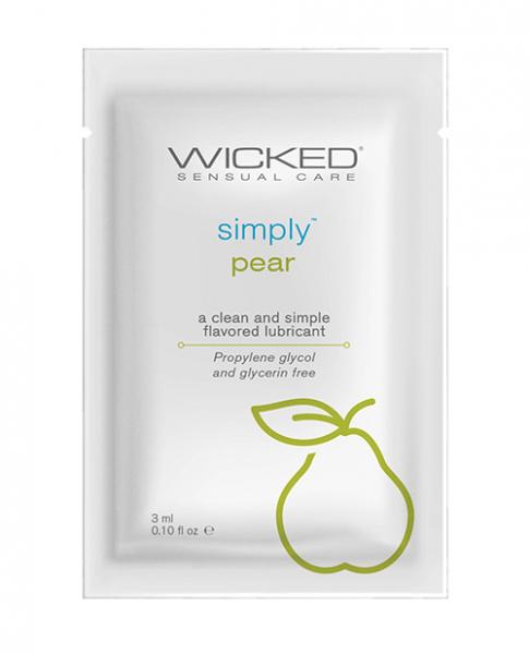 CNVELD-WS911306399acfa99e36 Wicked Sensual Care Simply Water Based Lubricant - .1 Oz Pear - Image 1