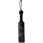 Leather Paddle With Black Fur