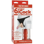 Vac-U-Lock 7" Ultraskyn Dildo with Ultra Harness - Beige - Image 2