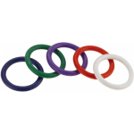 Spartacus Cock Ring Rainbow Set (4 Rubber Cock Rings)