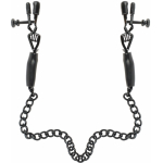 Fetish Fantasy Adjustable Nipple Chain Clamps Black