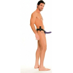 Fetish Fantasy For Him Or Her Vibrating Hollow Strap-on Purple - Image 2