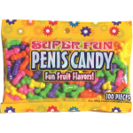 Super Fun Penis Candy 100 Pieces Fruit Flavors 3oz - Image 2