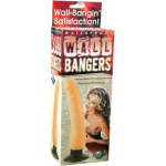 Waterproof Wall Bangers Beige Vibrating Dildo - Image 2
